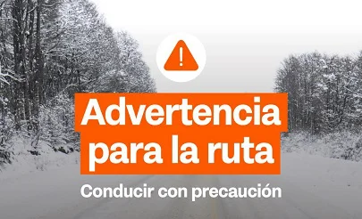 advertencia para ruta