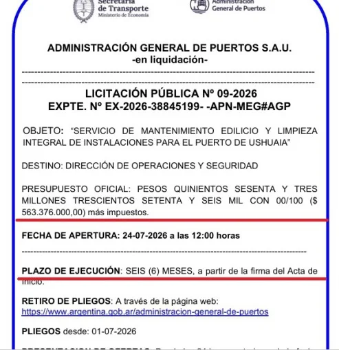 lic puerto ush limpieza