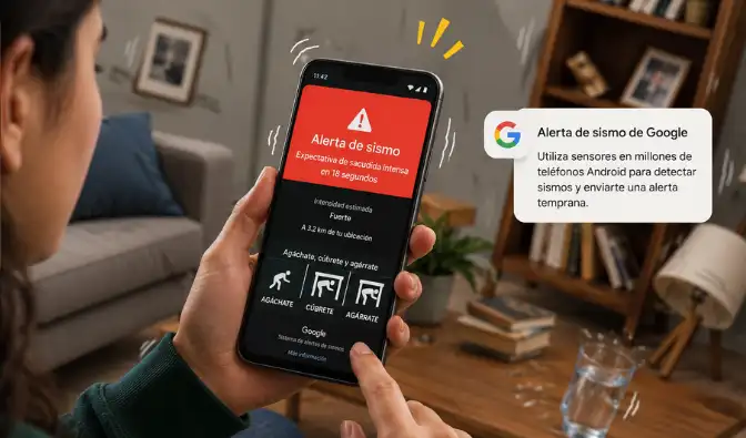alerta de sismo google