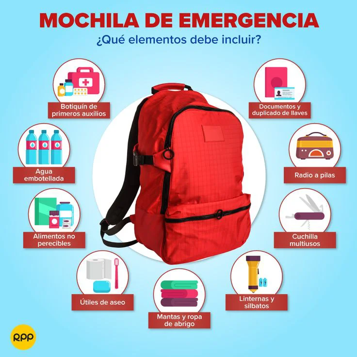 mochila de emergencia